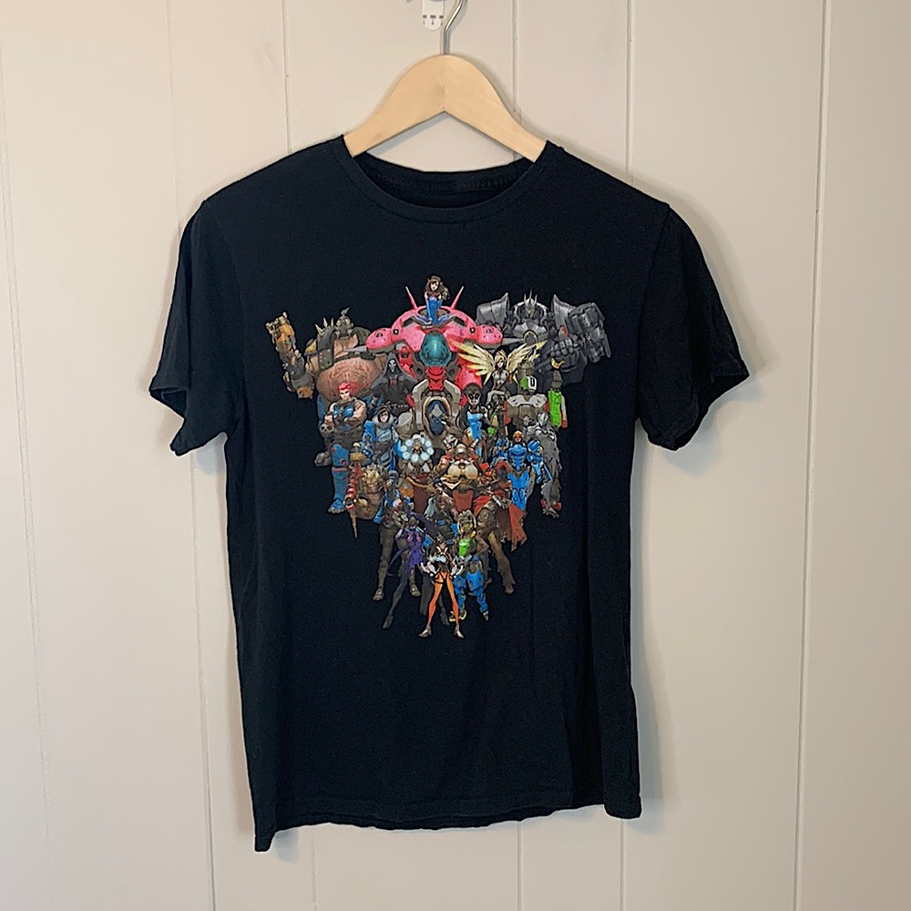 Lootwear Overwatch Heroes Black Shirt Size Medium